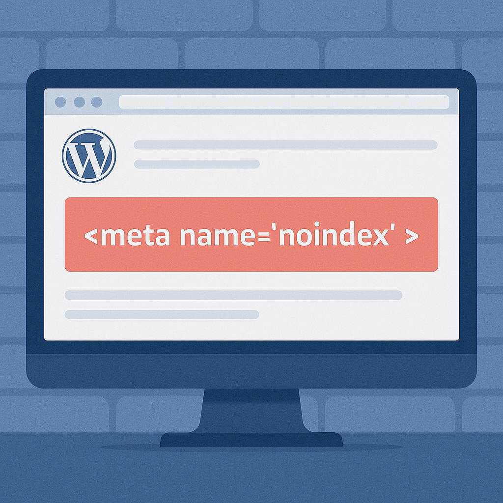 Excluded by ‘noindex’ tag wordpress