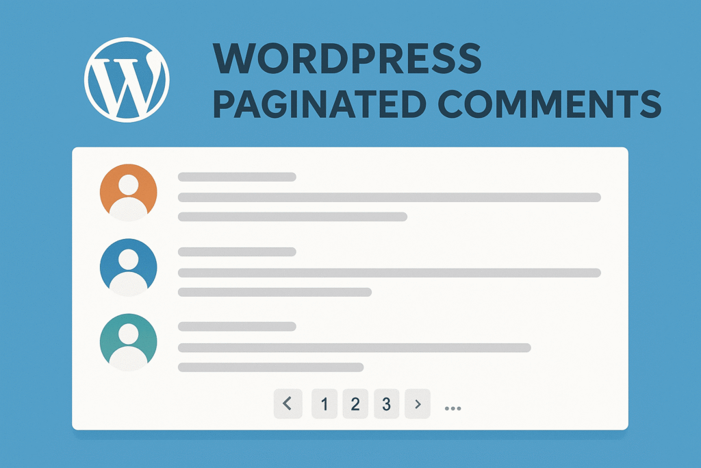 Wordpress paginated comments