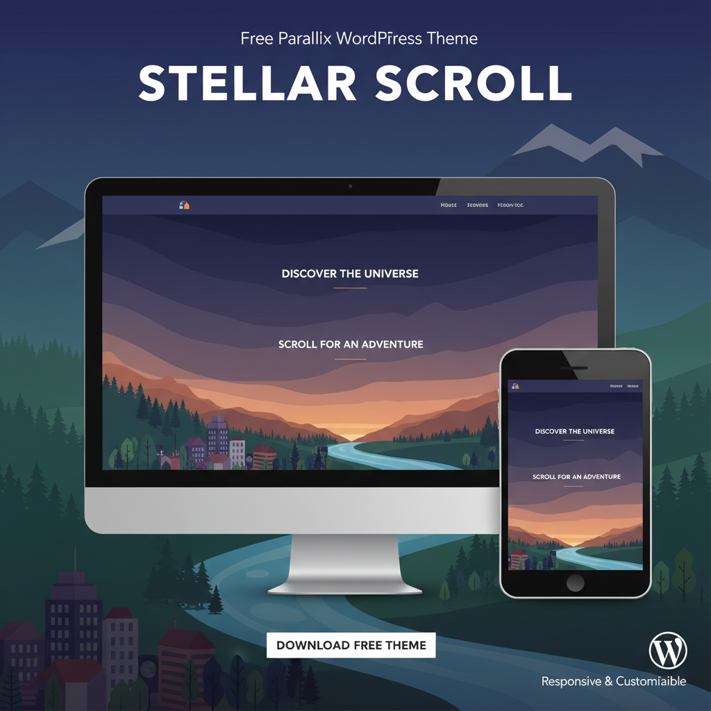 Free Parallax WordPress Theme Free Parallax WordPress Theme