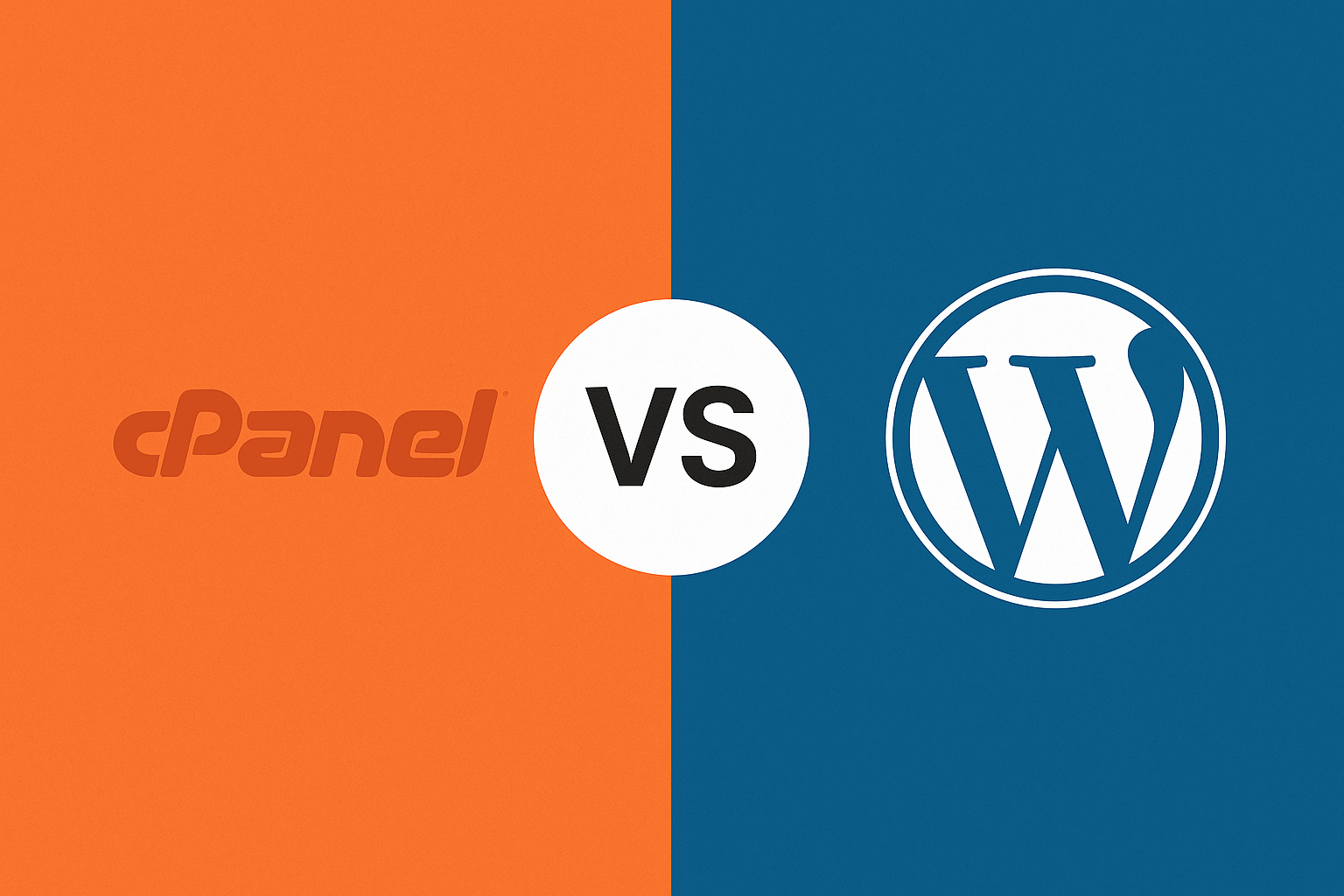 cPanel vs WordPress: A Detailed Comparison cpanel vs WordPress