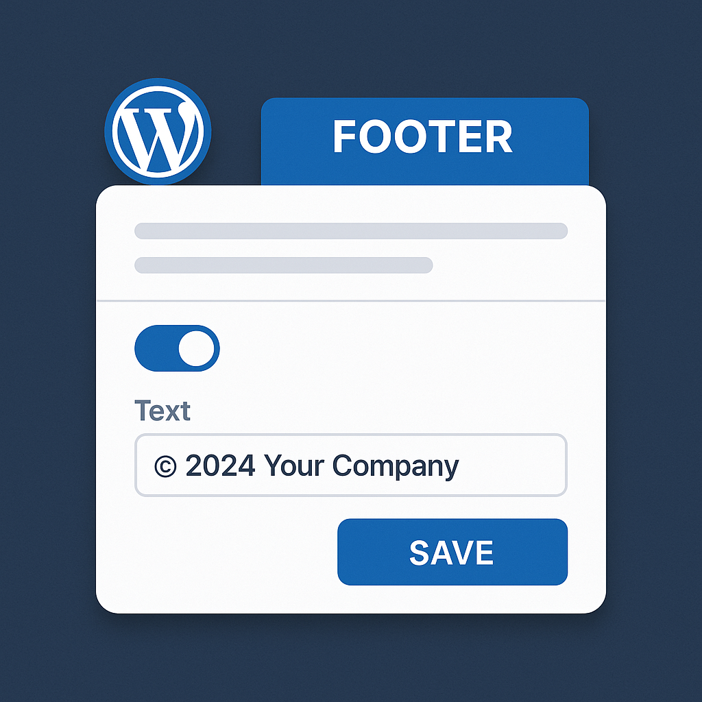 Footer WordPress Plugin wordpress footer plugin