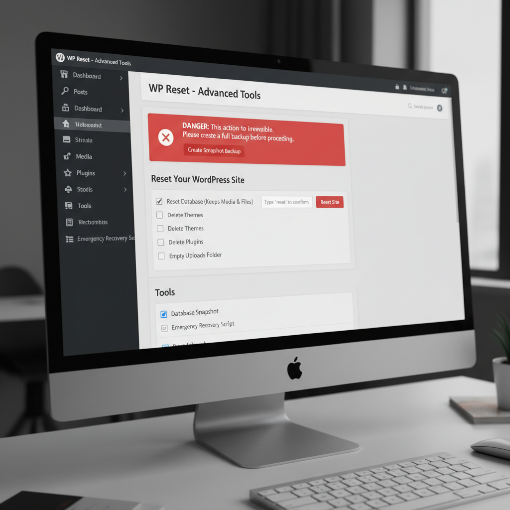 how to reset your wordpress site