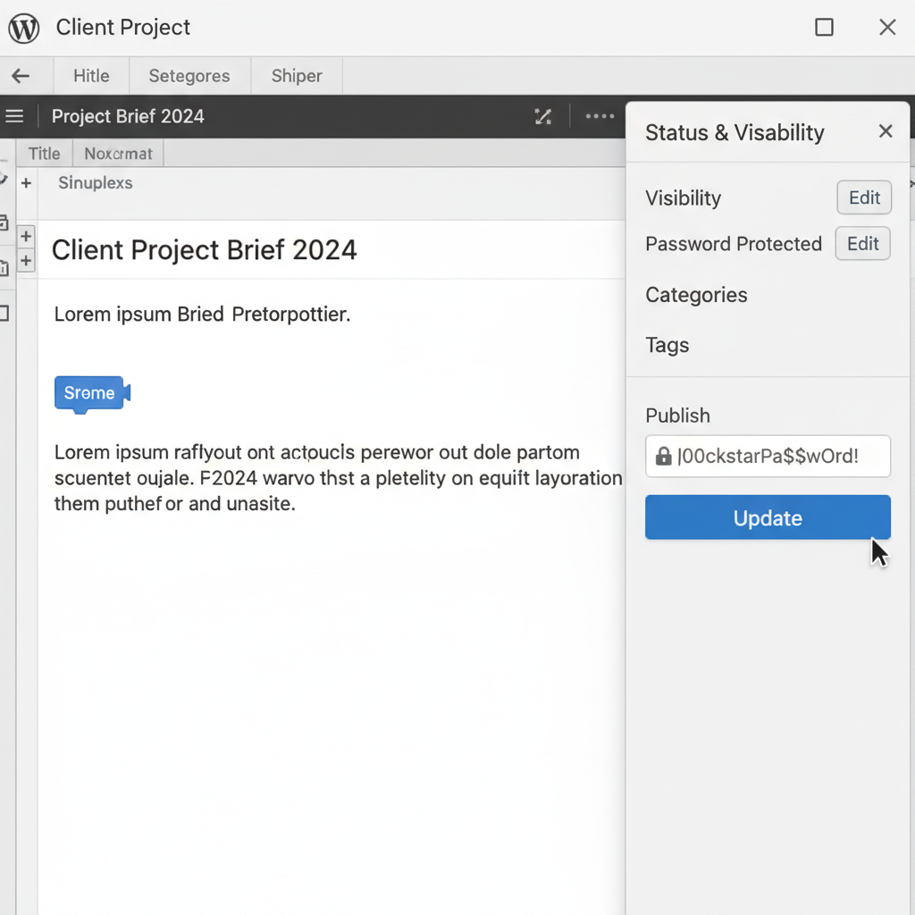 how to password protect a wordpress site