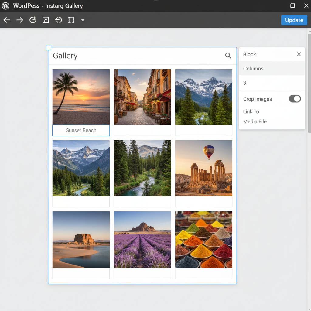 how to add a gallery in wordpress