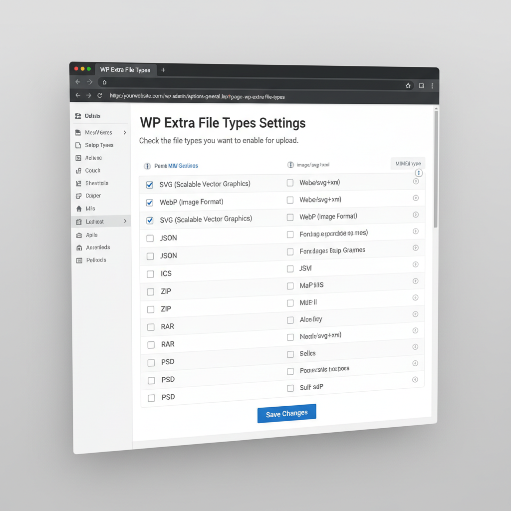 WordPress Upload File Type Error WordPress Upload File Type Error