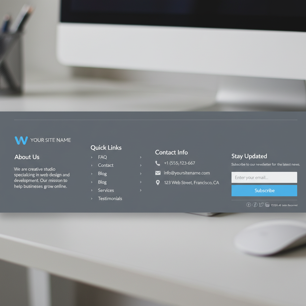WordPress Footer footer wordpress
