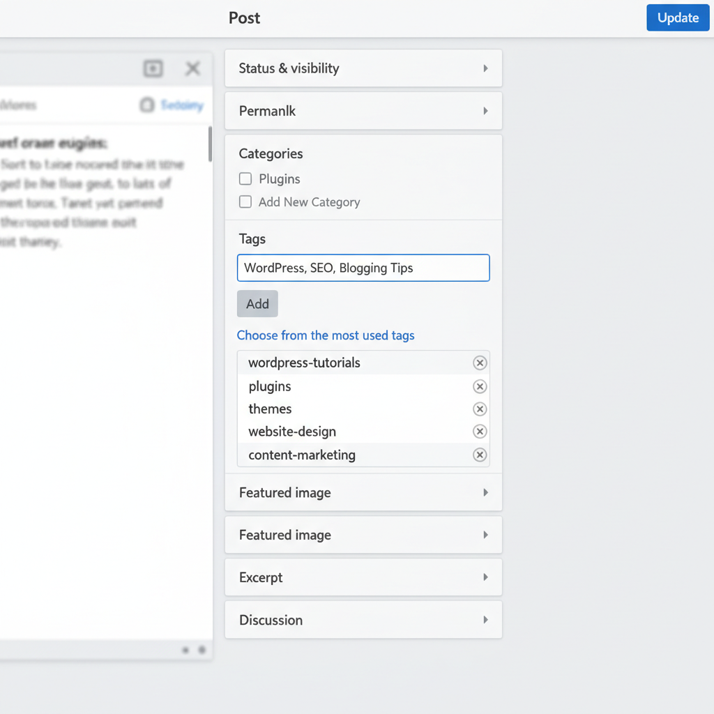 how to add tags in wordpress