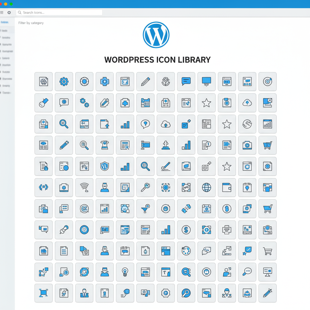 wordpress icon library