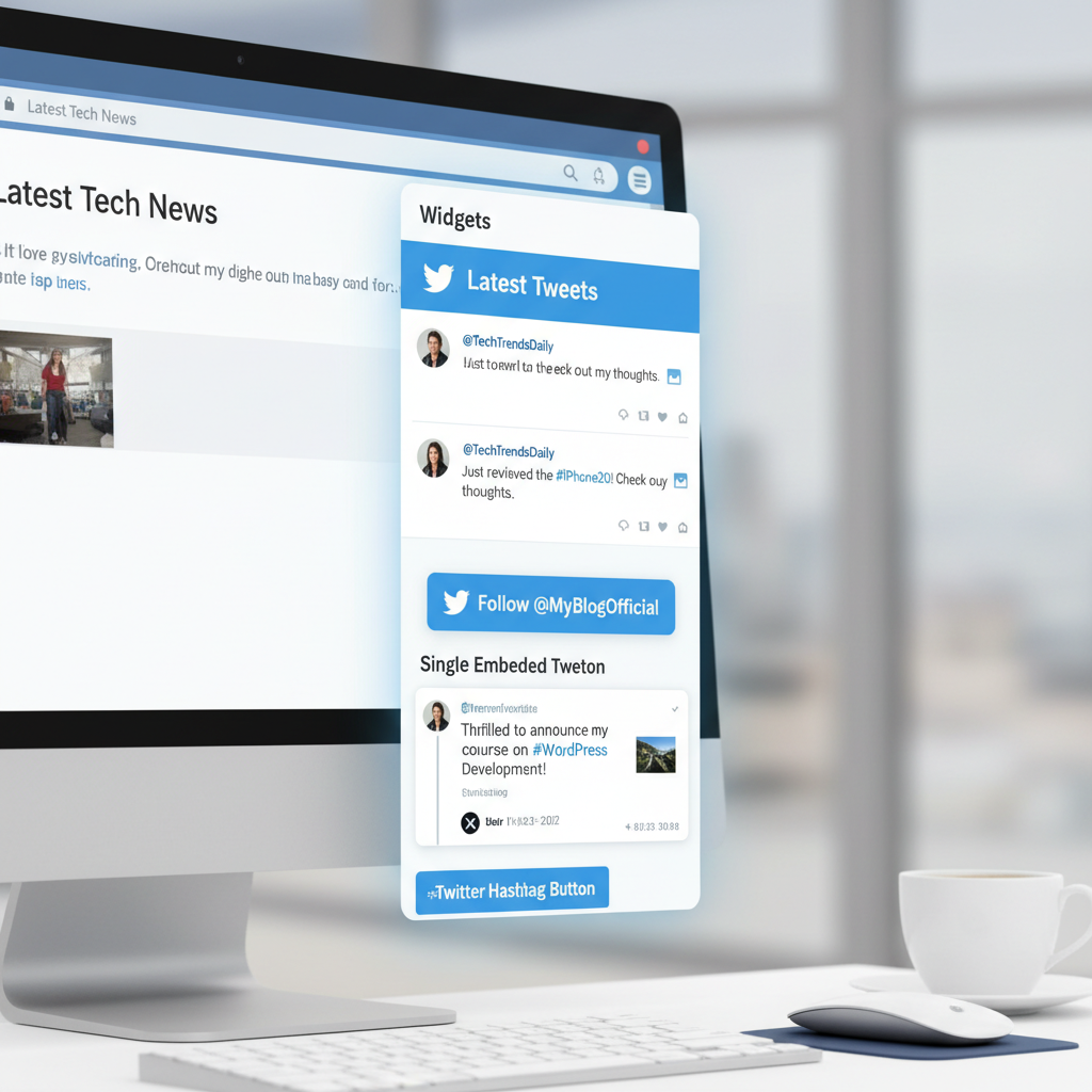 wordpress twitter widgets
