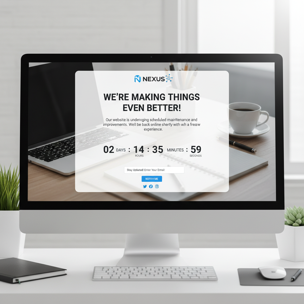 how to put a wordpress site in maintenance mode