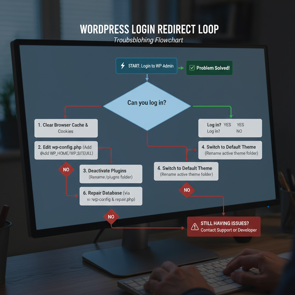 wordpress login redirect loop