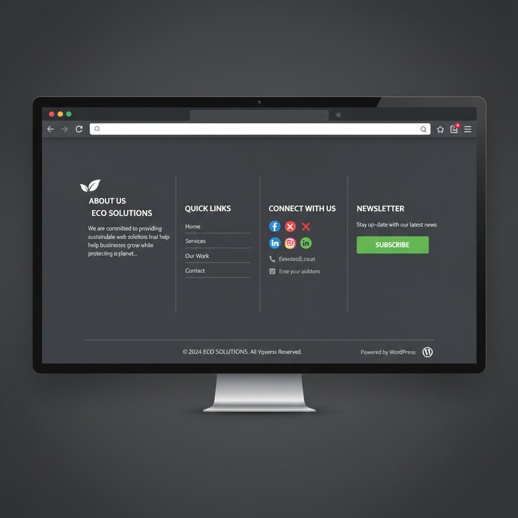 how to update footer in wordpress