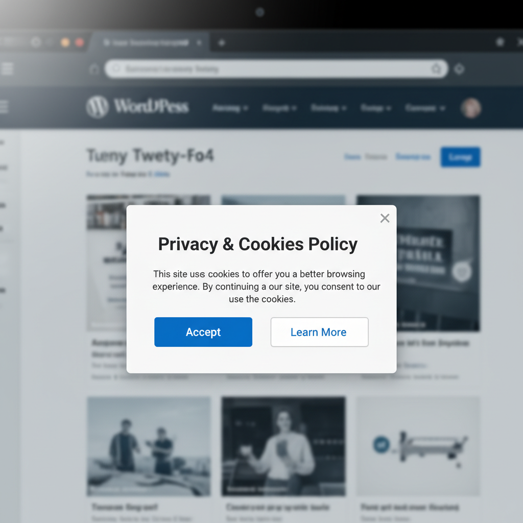 wordpress cookie popup