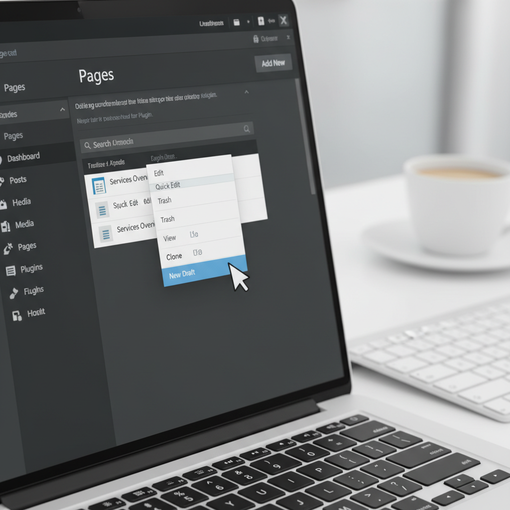 duplicate a wordpress page