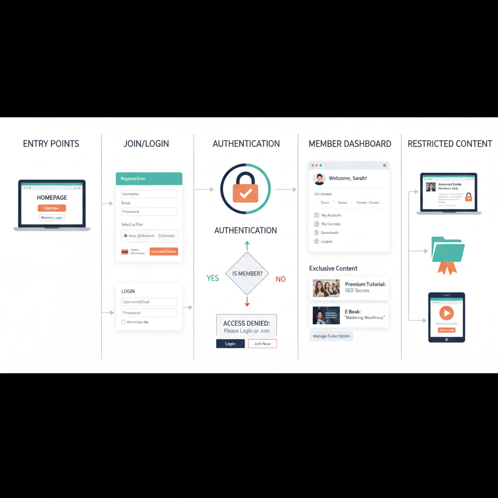wordpress member only area
