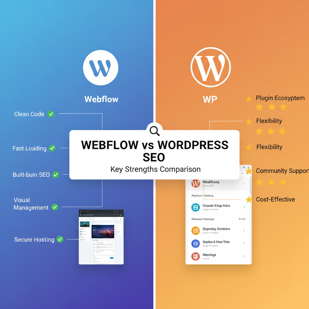 webflow vs wordpress seo