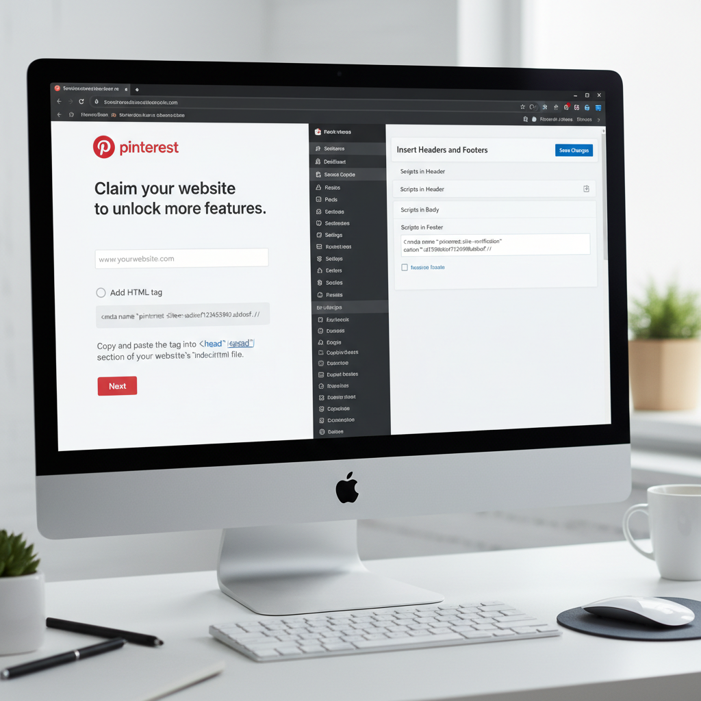 pinterest confirm website wordpress