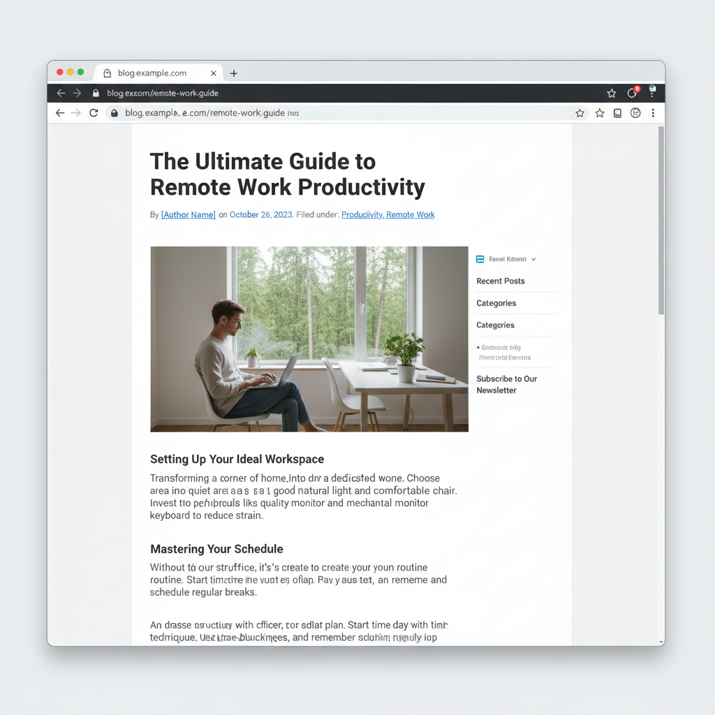 add a blog to wordpress