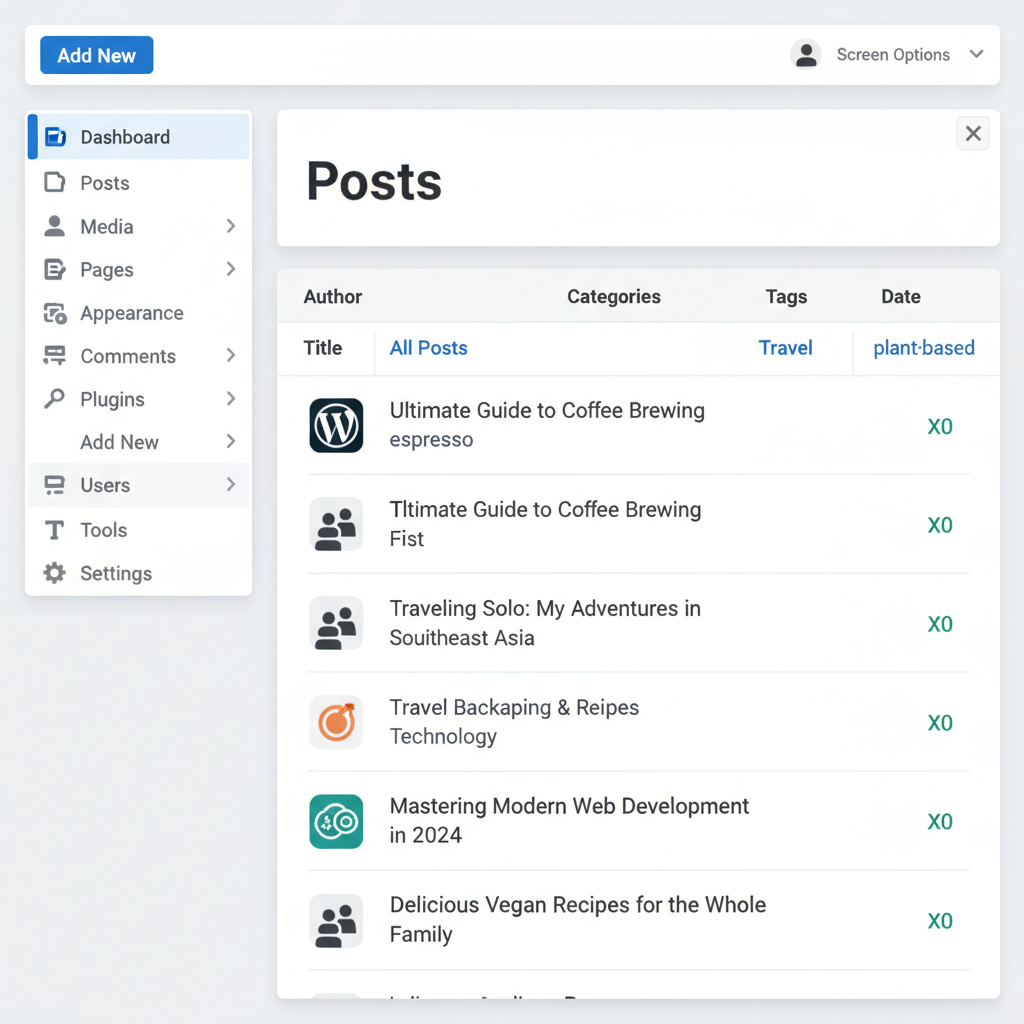 add blog to wordpress