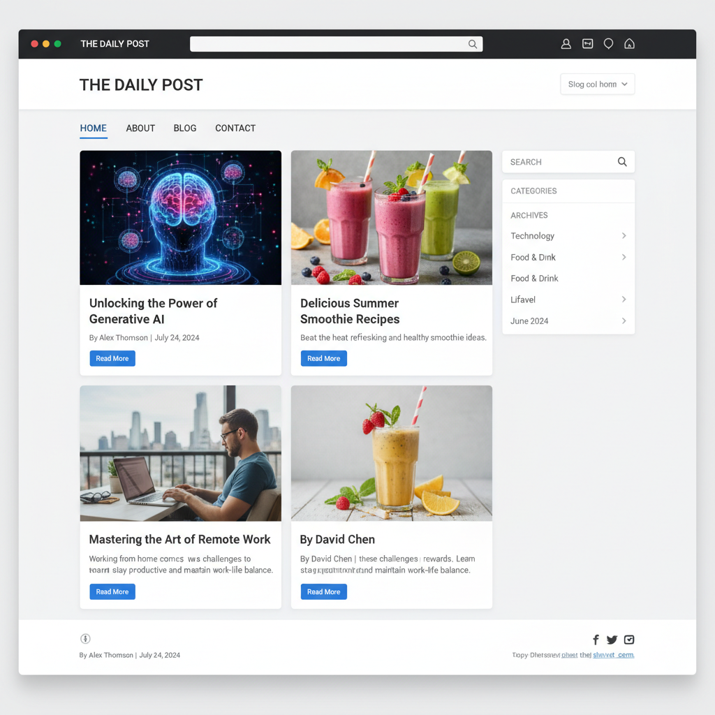 how to add a blog page in wordpress