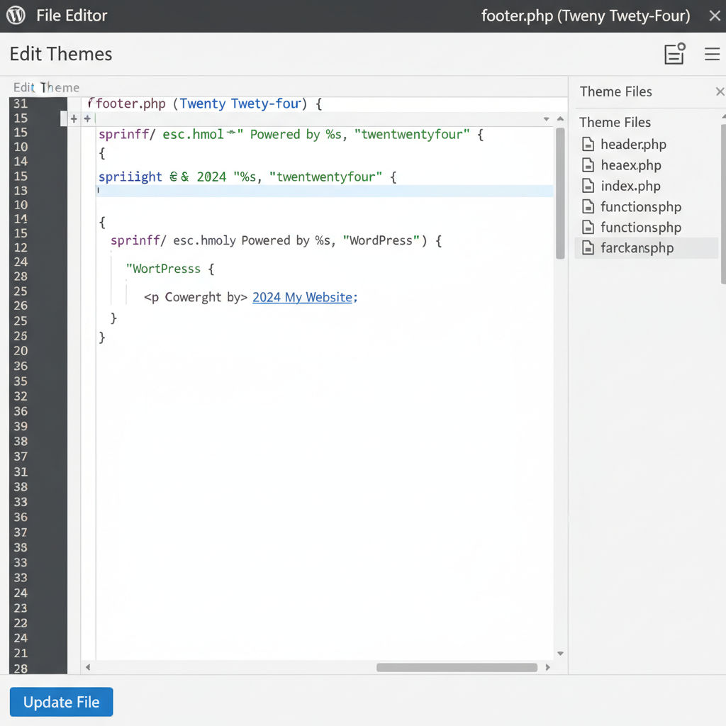 how to remove proudly powered by wordpress