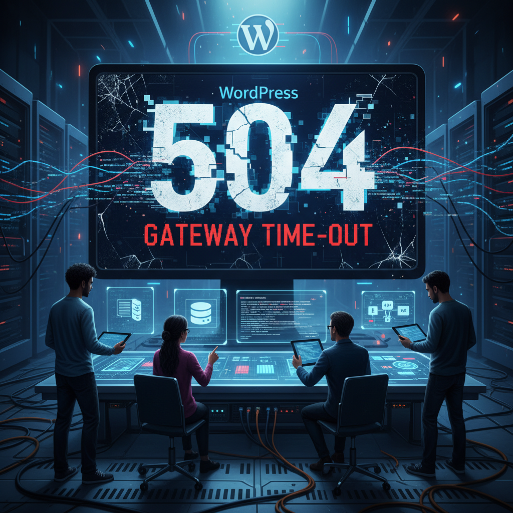 wordpress 504 gateway time-out