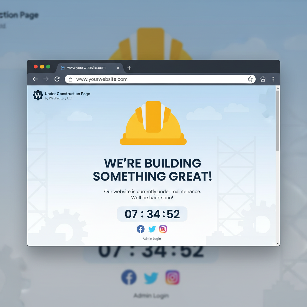 under construction plugin wordpress