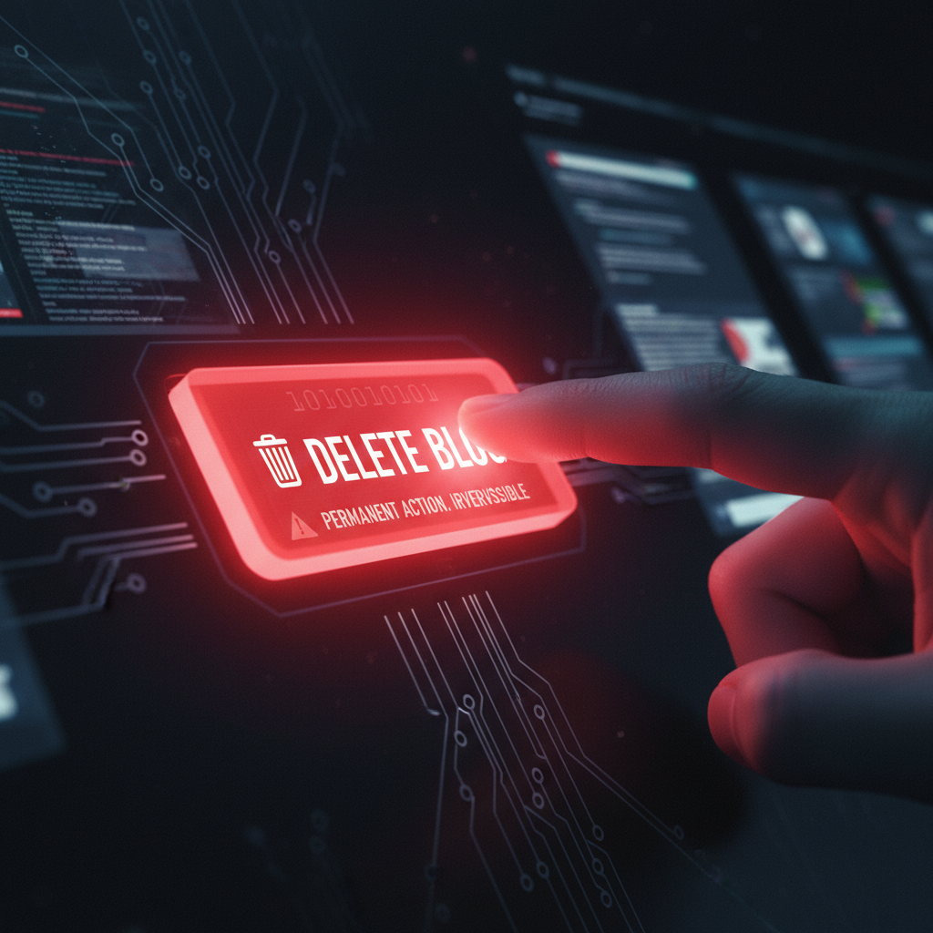 delete wordpress blog