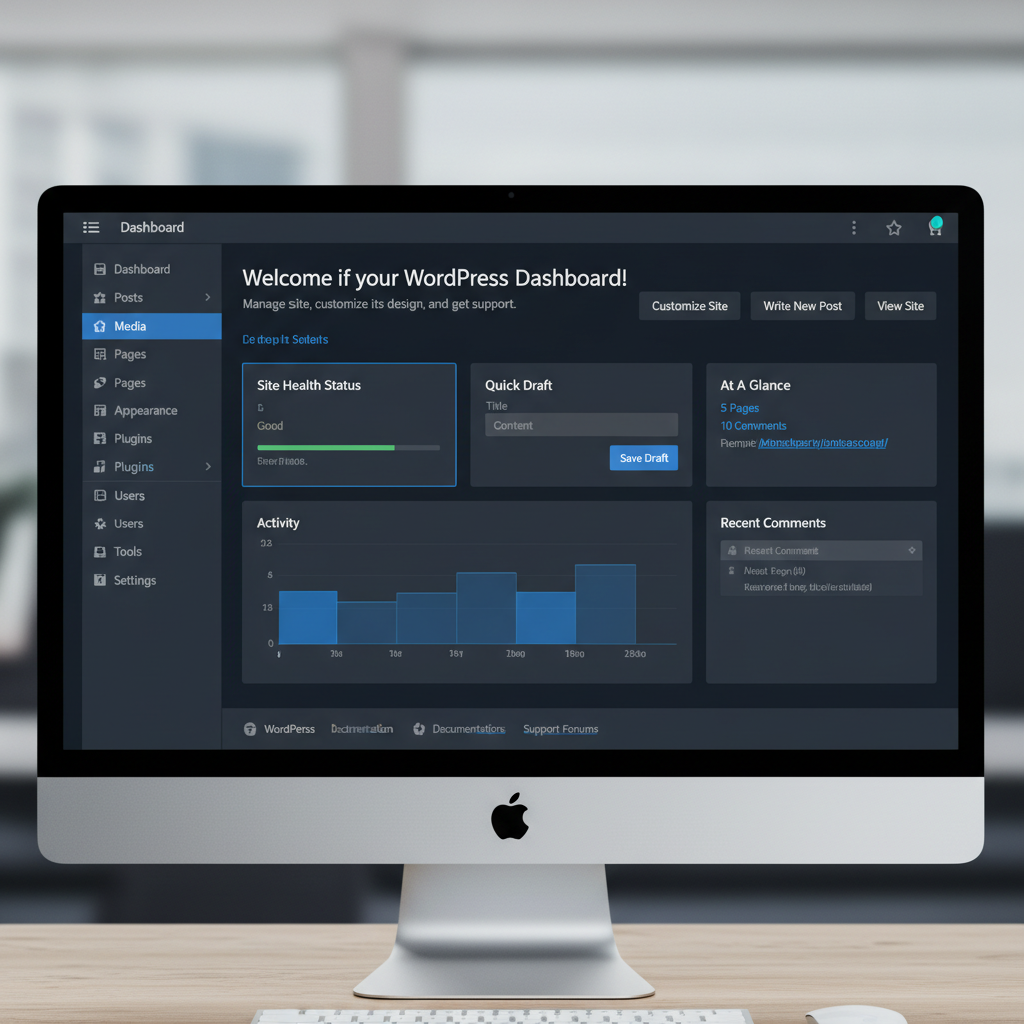 wordpress dashboard template