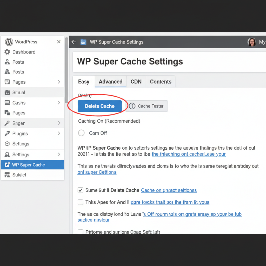 Manually Clearing WordPress Cache
