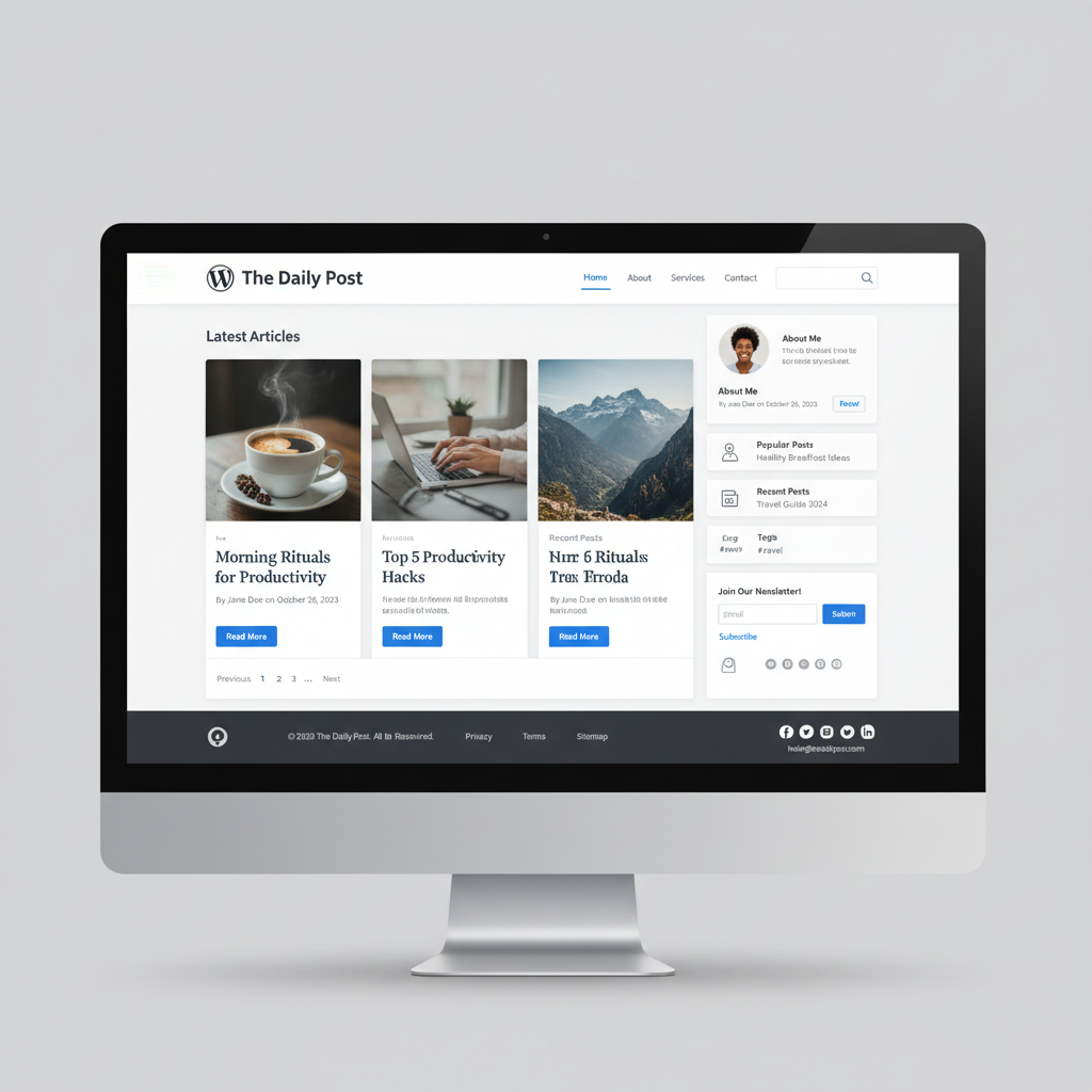 WordPress Blog Page Template