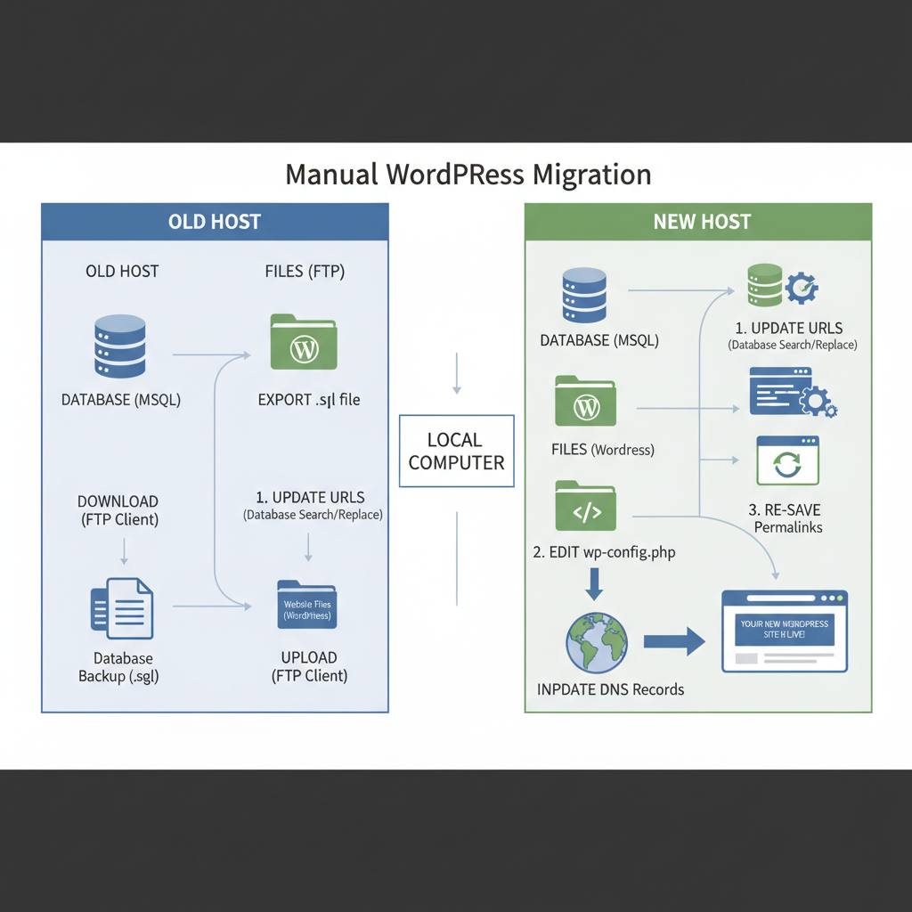 manual wordpress migration