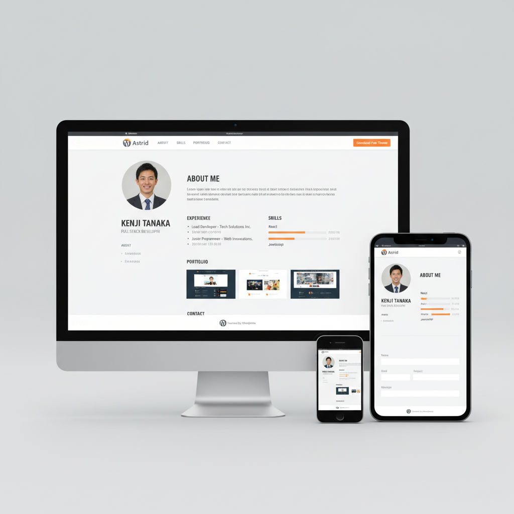 wordpress resume theme free