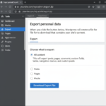 how to export a wordpress site