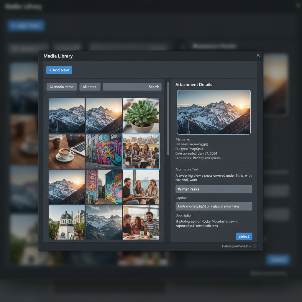 wordpress image uploader