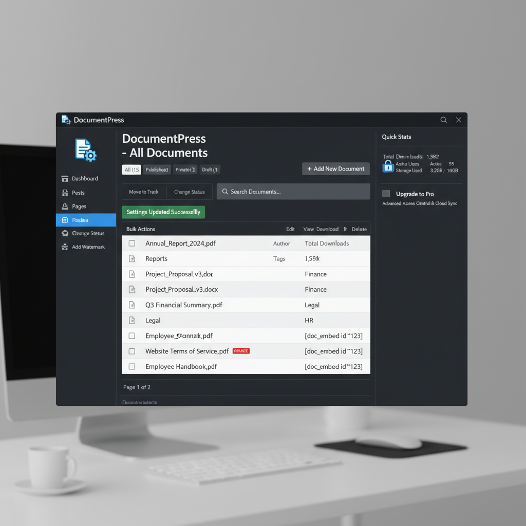wordpress document plugin