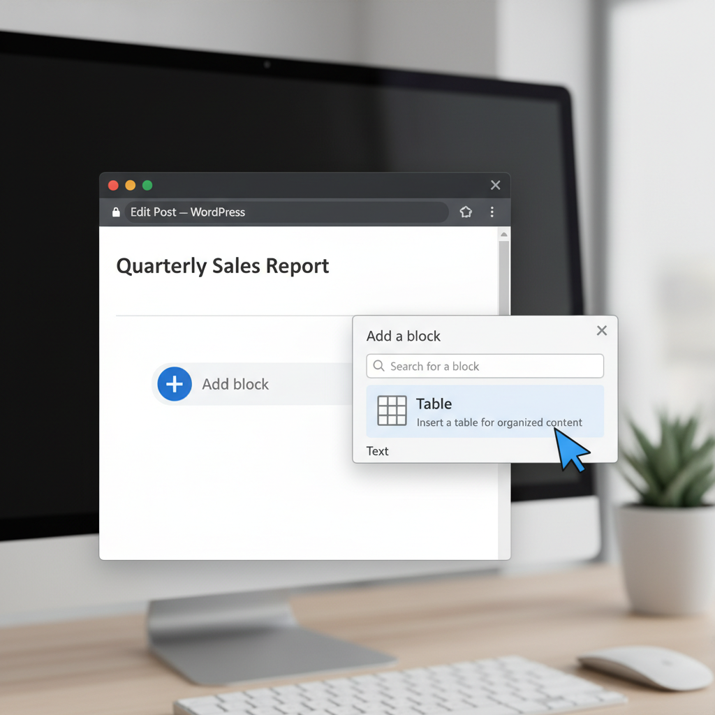Create Table in WordPress