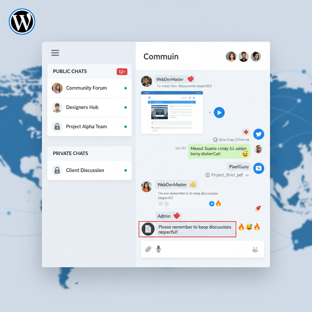 wordpress group chat plugin