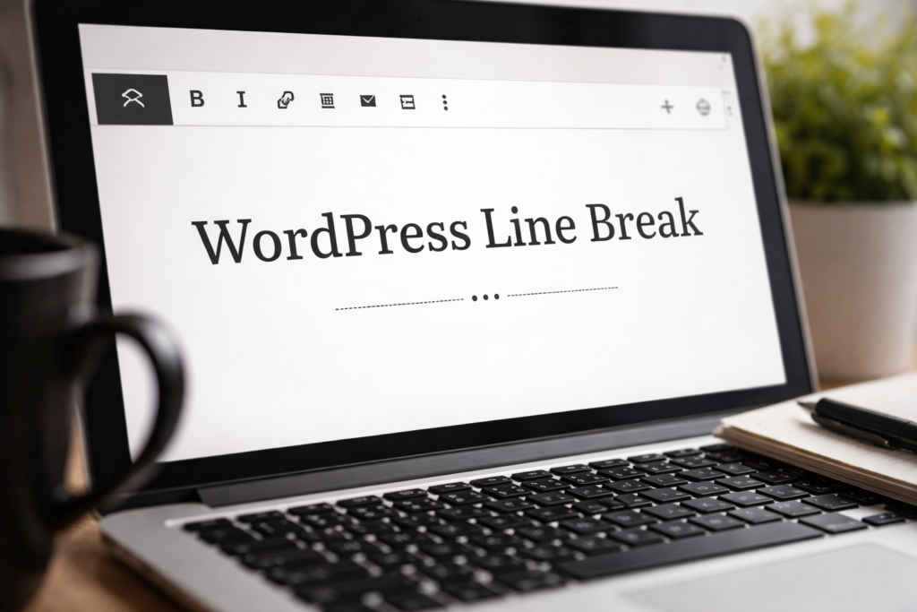 WordPress line break