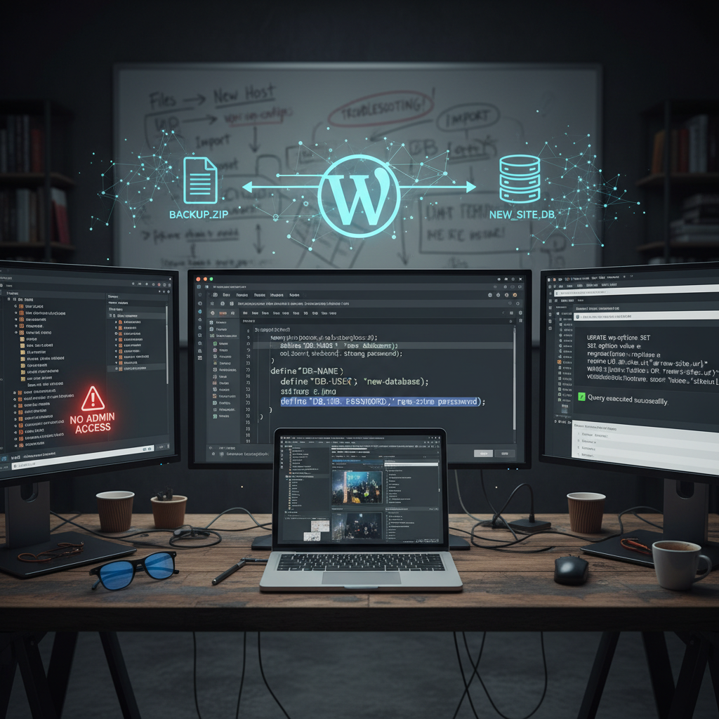 how to copy wordpress site without access