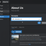 wordpress change url of page