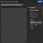 WordPress Convert Post to Page cover-image-6408