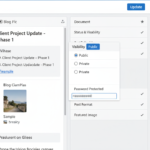 visibility private wordpress