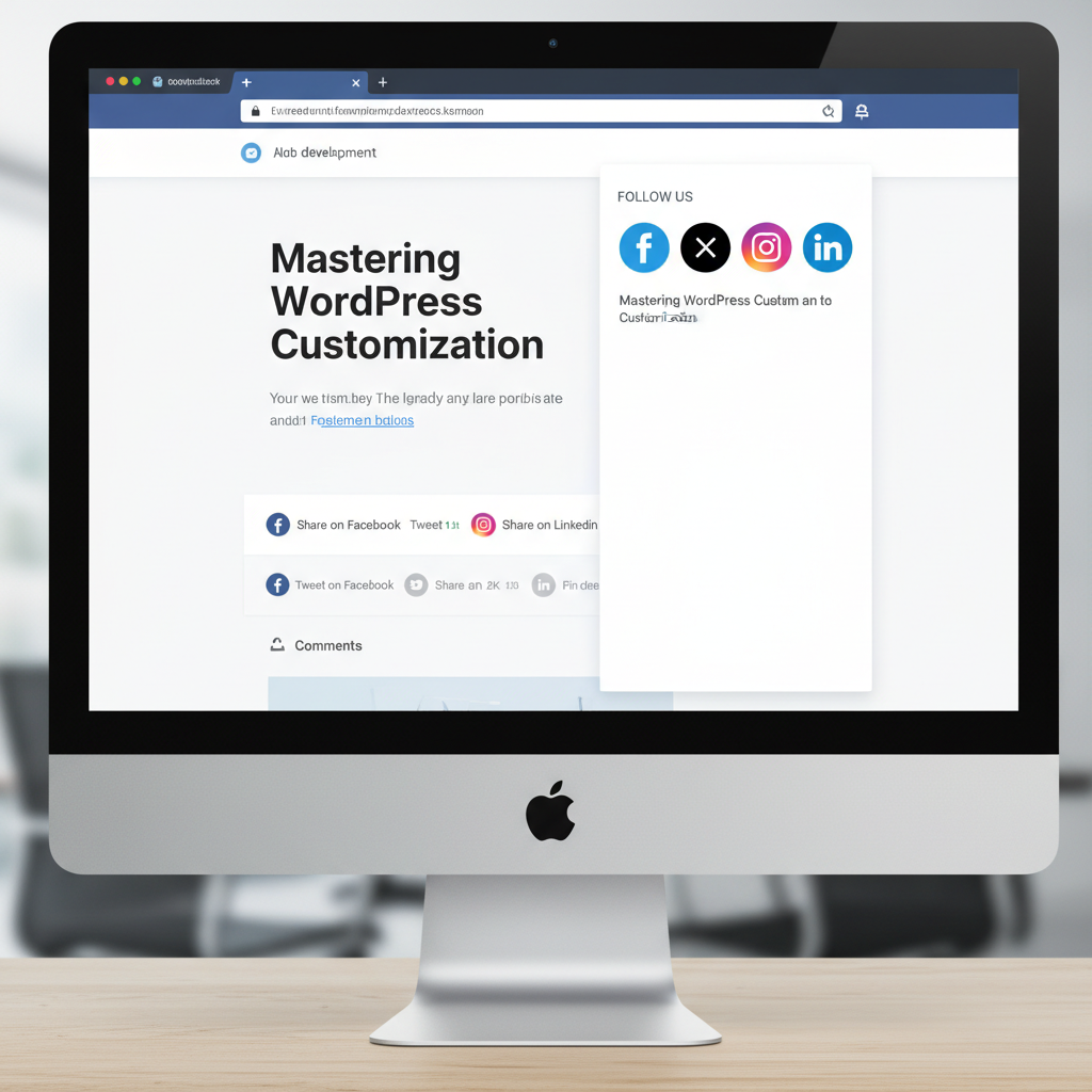 add social media icons to wordpress
