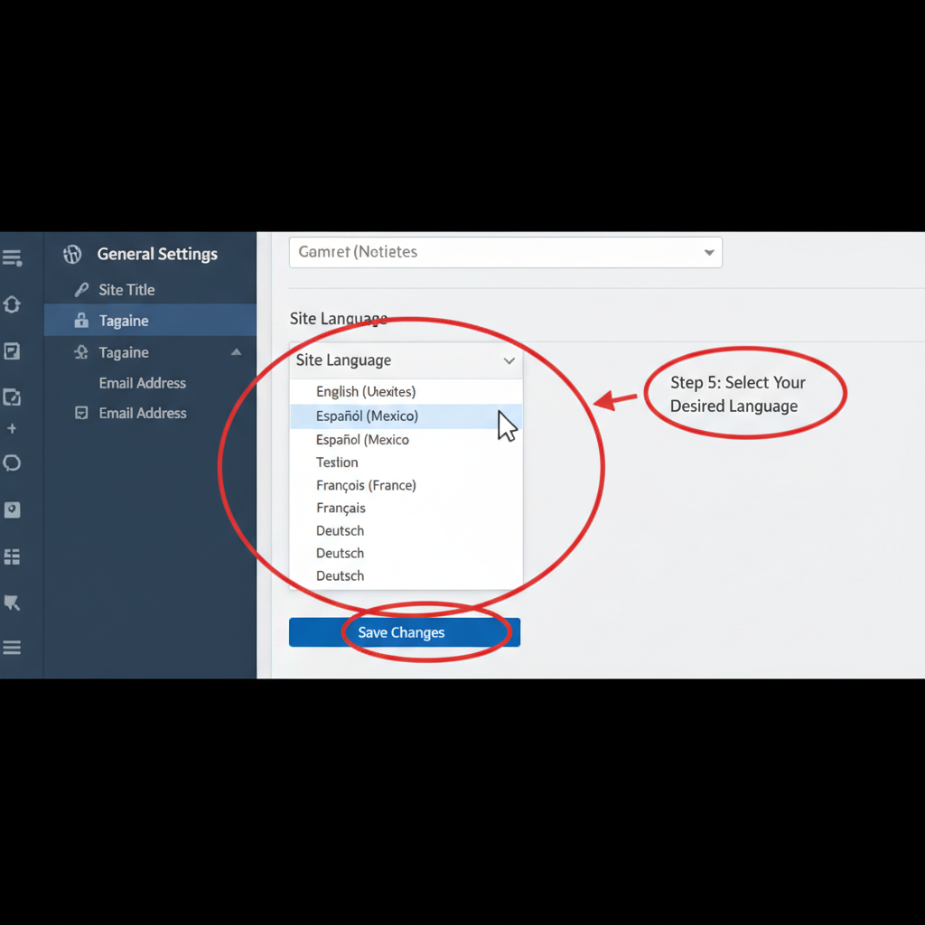change language in wordpress