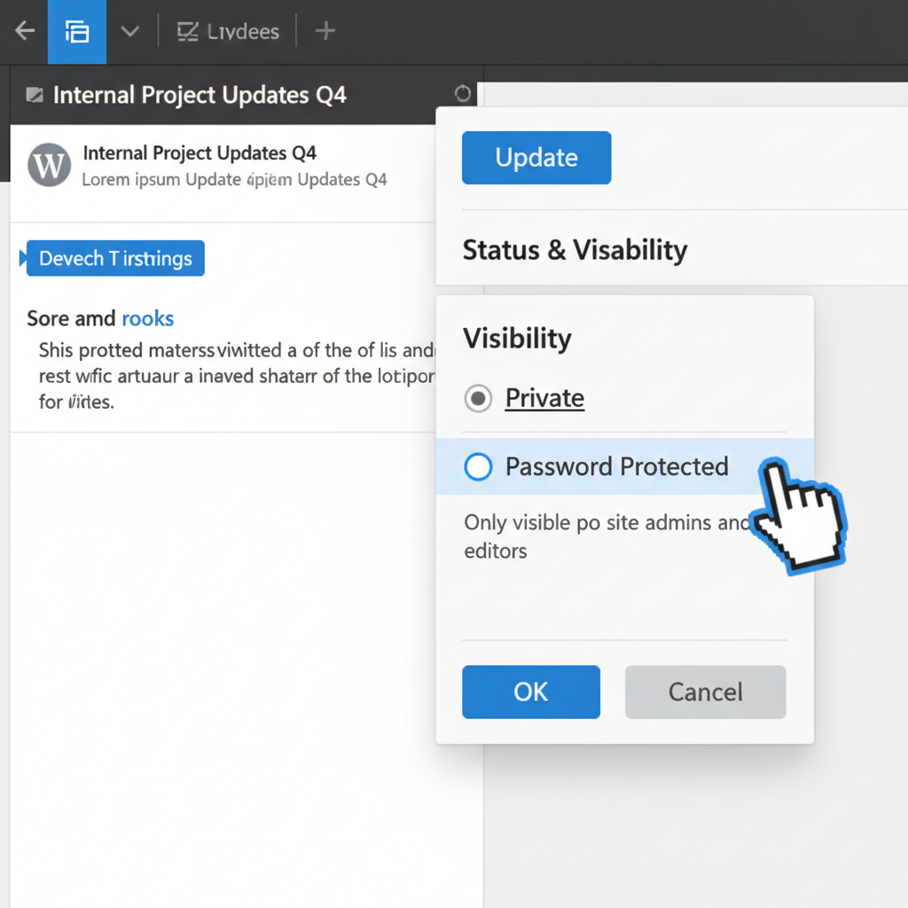 private visibility wordpress