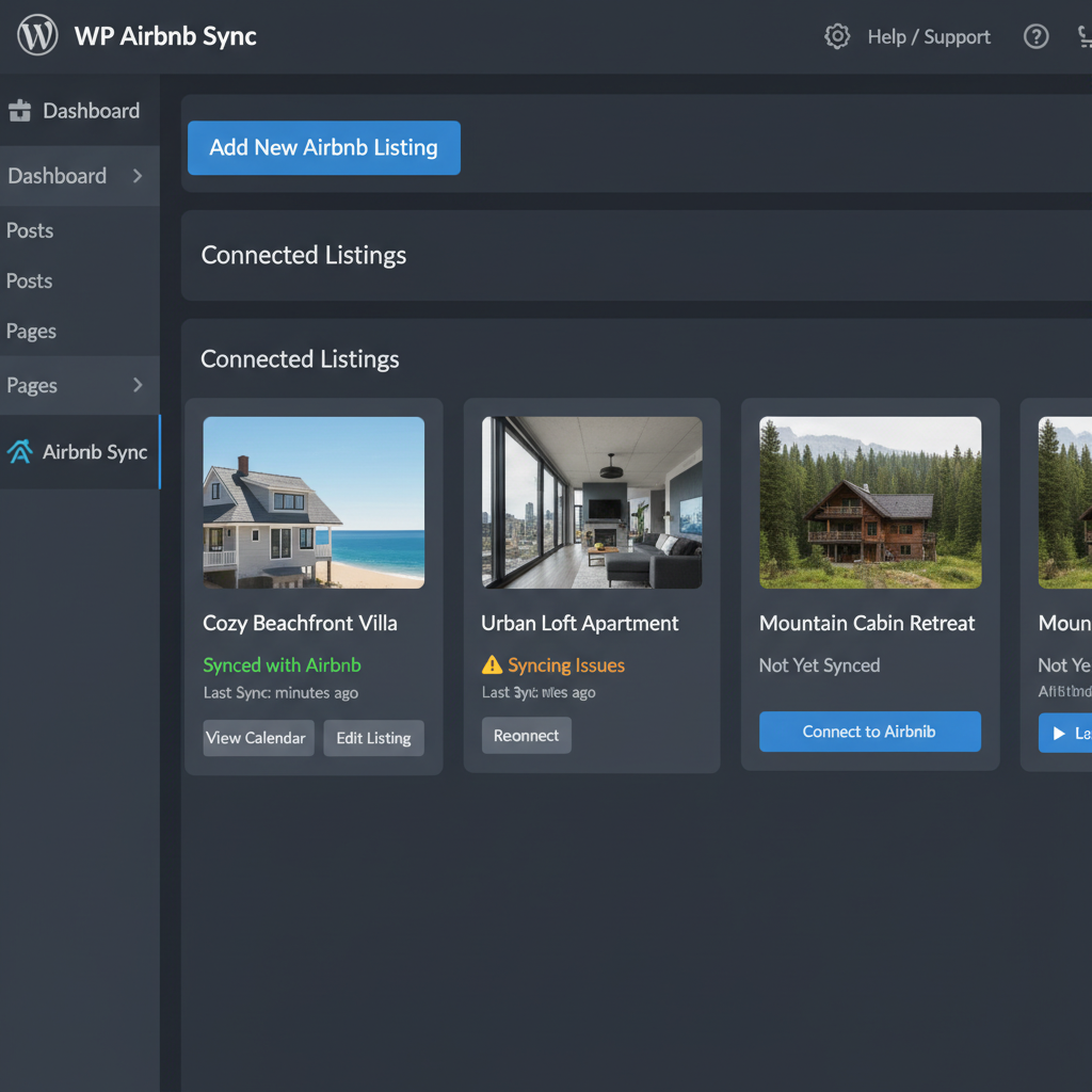 wordpress airbnb plugin