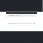 wordpress copyright footer
