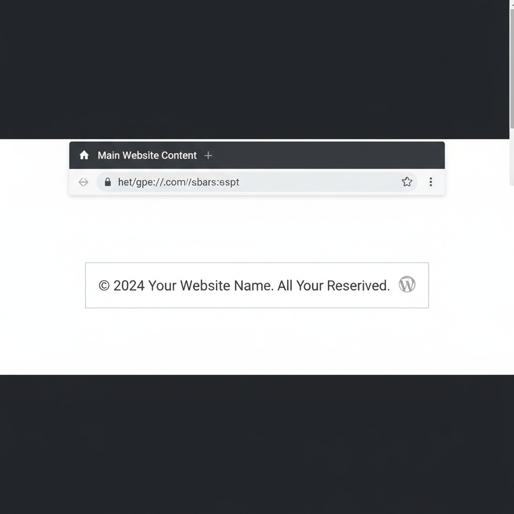 wordpress copyright footer