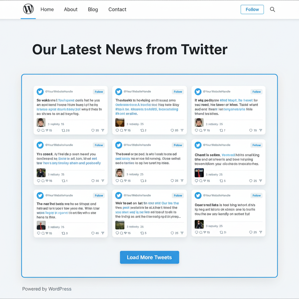embed twitter feed wordpress